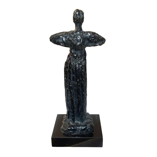 Early 20th Century Émile-Antoine Bourdelle Bronze Statuette Representing Madeleine Charnaux. For Sale - Image 4 of 9