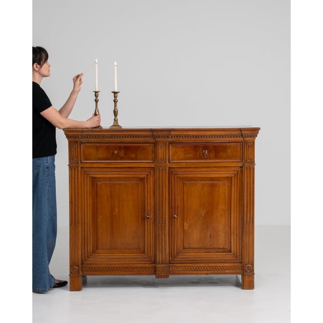 19th Century Oak Louis XVI Buffet For Sale - Image 15 of 18