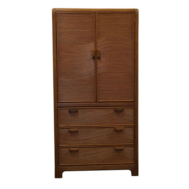 American Drew Coastal Contemporary Style 36" Media Cabinet / Armoire For Sale - Image 9 of 12