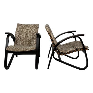 Lounge Chairs by Jan Vanek, Czech Republic, 1930s, Set of 2 For Sale