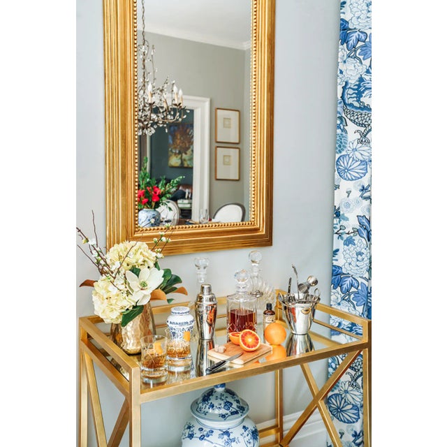 Contemporary Matthew Izzo Home Waverly Large Wall Mirror - Gold Leaf For Sale - Image 3 of 4