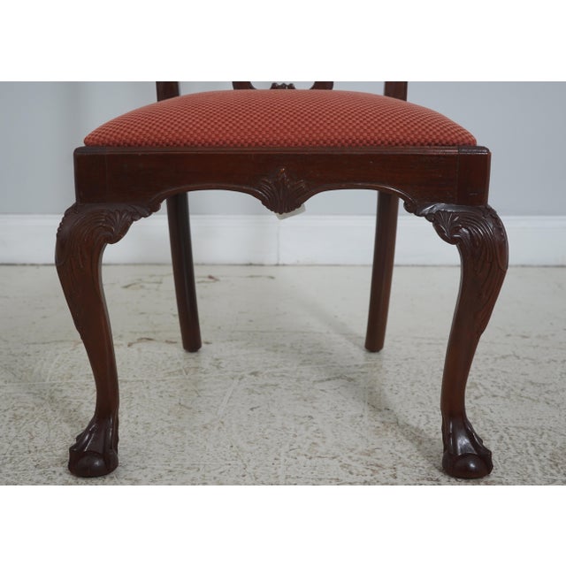 Set of 8 American Drew Chippendale Mahogany Dining Chairs For Sale - Image 9 of 18