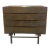 1970s Vintage Mid Century Modern Custom Made Oak Dresser With Burl Accent. For Sale