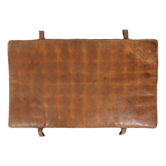 Vintage Thick Leather Gym Mat, 1930s For Sale