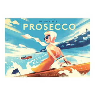 Danish Modern Prosecco Alcohol Poster For Sale