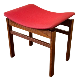 Teak Stool Ottoman by Inger Klingenberg for France & Daverkosen