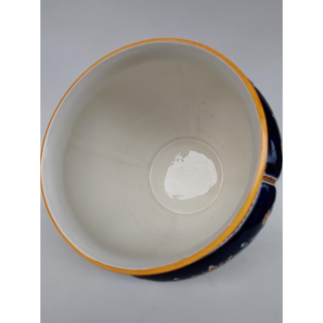 1970s Vintage Earthenware Cachepot from Gien, 1970s For Sale - Image 5 of 8