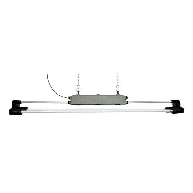 Industrial Grey Tube Light from Elektrosvit, 1970s For Sale