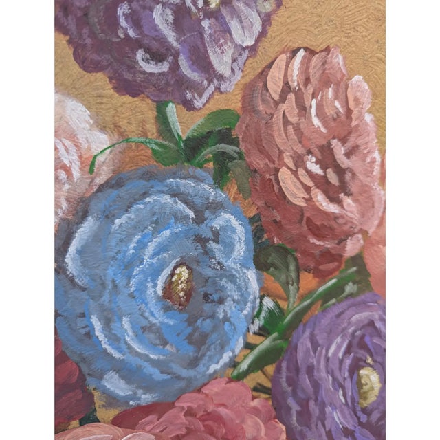 Shabby Chic Still Life Botanical Painting For Sale - Image 3 of 12