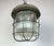 Industrial Cast Iron Cage Pendant Light from Polam, 1960s For Sale - Image 6 of 13