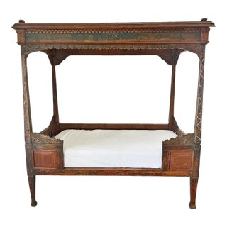 Early 20th Century Antique Balinese Canopy Bed For Sale