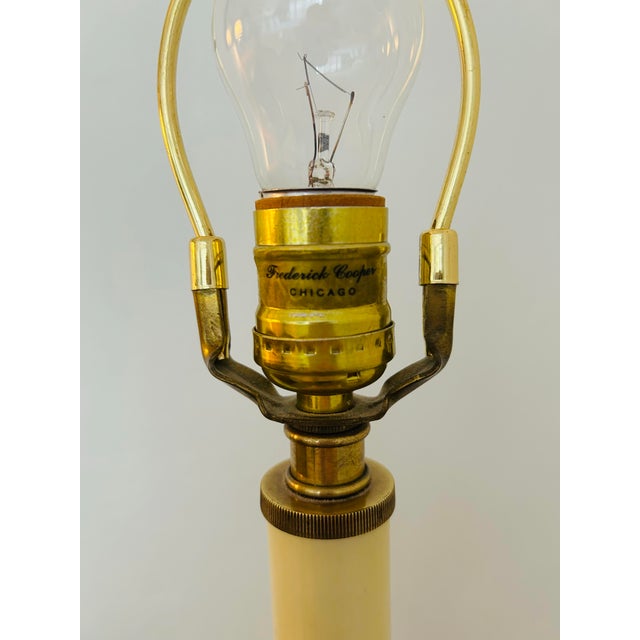 Vintage Frederick Cooper Brass Buffet Lamp For Sale In Naples, FL - Image 6 of 6