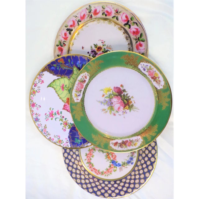 Enamaled Tin English Plates Set of 4 Chairish