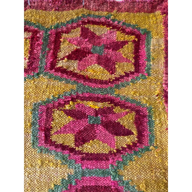 Early-Mid 20th Century Vintage Peruvian Andean Floral Folk Art Textile (74" X 63") For Sale - Image 13 of 18
