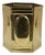 Hollywood Regency Brass Hexagon Trash Can Bin Planter Cachepot 11" For Sale