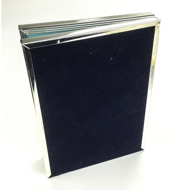 Tiffany and Co. Martha Stewart 5 X 7 Silver Plated Photo Frame Duo For Sale - Image 4 of 7