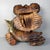 Ainu Carved Wood Bear with Salmon Wall Decoration, Hokkaido, Japan, 1970s For Sale - Image 9 of 13