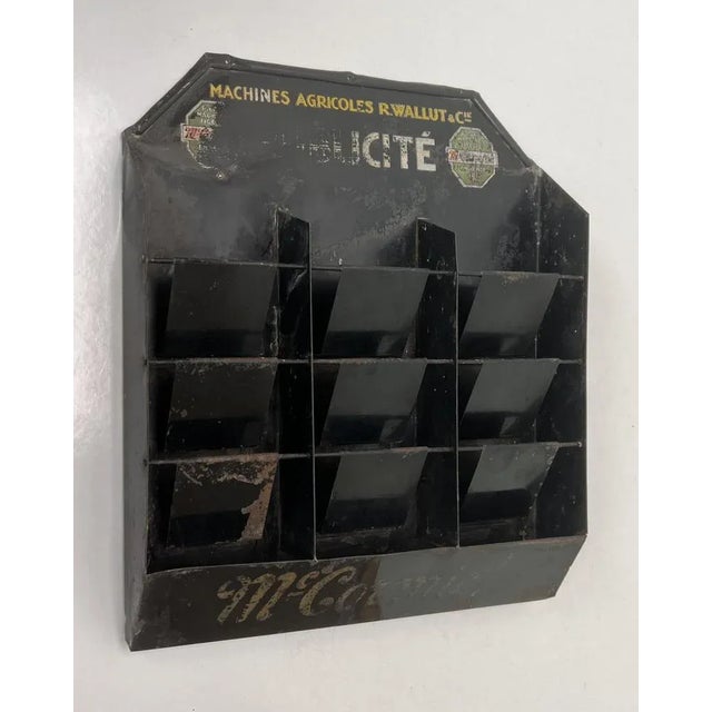 Small Antique Tole Storage Unit from Mc.Cormick, 1900s For Sale - Image 3 of 12