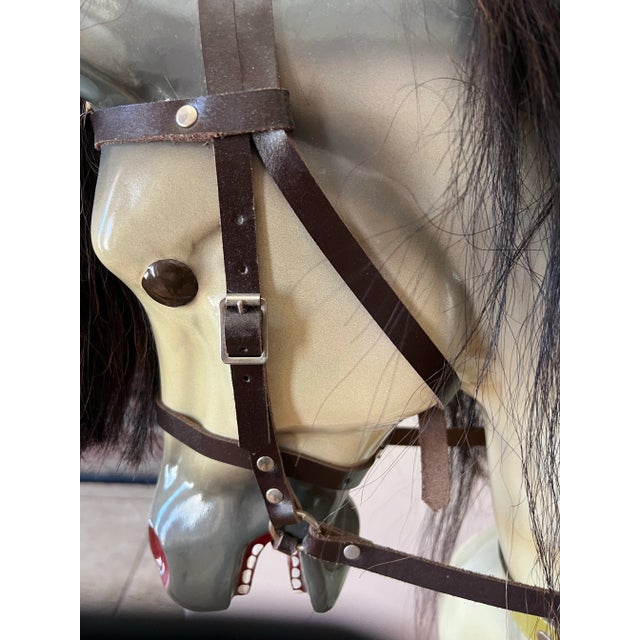 Vintage Haddon Fiberglass Bow Rocking Horse England Adult Size For Sale In Aspen - Image 6 of 12