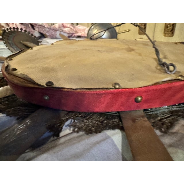 Metal Mid- Century Spanish Toledo Sword & Shield Wall Plaque For Sale - Image 7 of 18