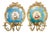 Antique Ormolu and Sevres Porcelain Portraits Wall Lights, 1800s, Set of 2 For Sale