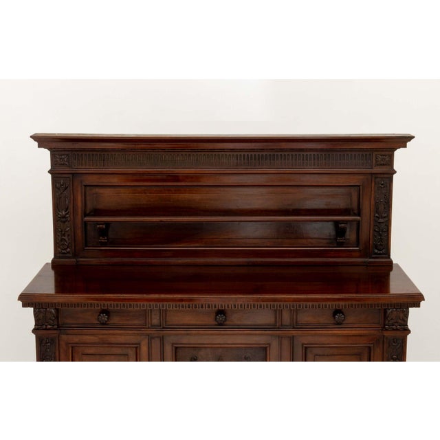 Traditional Renaissance Revival Carved Walnut Sideboard For Sale - Image 3 of 15