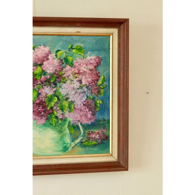 Lyyli Sainio, Floral Arrangement, 1960s, Oil Painting, Framed For Sale - Image 4 of 11