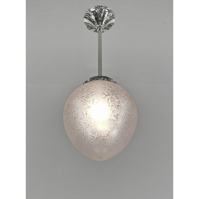 1930s 1930s French Art Deco Lantern Daum. - Pendant France For Sale - Image 5 of 13