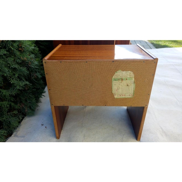 Bedside Tables, Stool and Dressing Table by Jindřich Halabala, 1970s, Set of 4 For Sale - Image 15 of 17