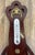 Vintage Brass and Mahogany Wall Barometer For Sale - Image 4 of 11