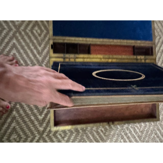 Auburn Antique English Campaign Victorian Era Portable Lap Desk For Sale - Image 8 of 9