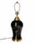 Vintage Black and Gold Floral Ceramic Table Lamp For Sale - Image 11 of 11