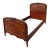1920s Berkey & Gay Furniture Mahogany & Walnut Twin Bed Frame For Sale