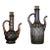 Pair of Victoria & Richard MacKenzie-Childs Hand-Painted Glass Cruets, 1991 For Sale