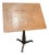 Antique Industrial Cast Iron Adjustable Pedestal Base Drafting Artist Table For Sale