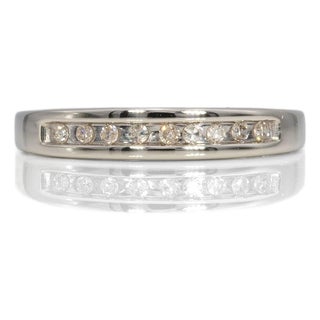 Diamond Estate Band in Solid 10k Gold - Timeless Everyday, Size 7 For Sale