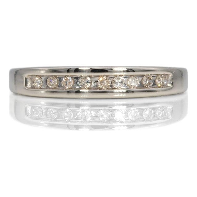 Diamond Estate Band in Solid 10k Gold - Timeless Everyday, Size 7 For Sale