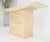 Mid 20th Century Italian Mid Century Modern Single Pedestal Travertine Console Sofa Table MINT For Sale - Image 5 of 14