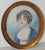 19th C. Portrait Miniature Young Woman With Flowers in Her Hair For Sale - Image 4 of 4