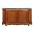 French Provincial Antique Oak and Marble Buffet Sideboard Cabinet Ca. 1880 For Sale