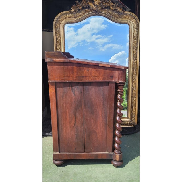 19th Century Victorian Barley Twist Davenport Desk For Sale - Image 10 of 17