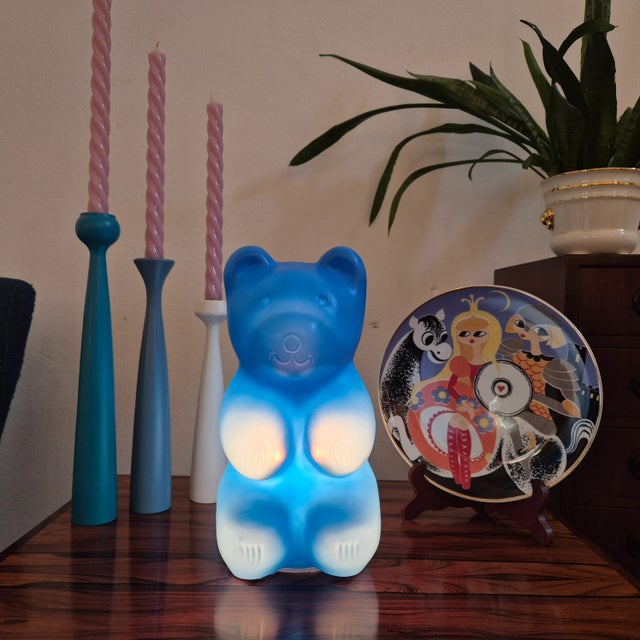 Postmodern Blue Bear Table Lamp, Germany, 1990s For Sale - Image 6 of 8