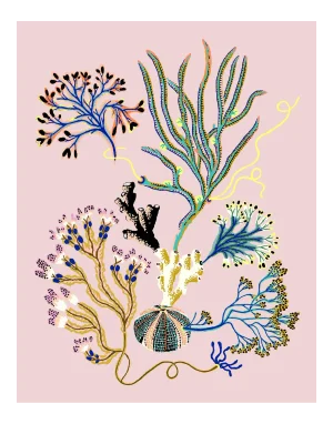 Sea Garden Vignette Giclee Print by Sarah Gordon