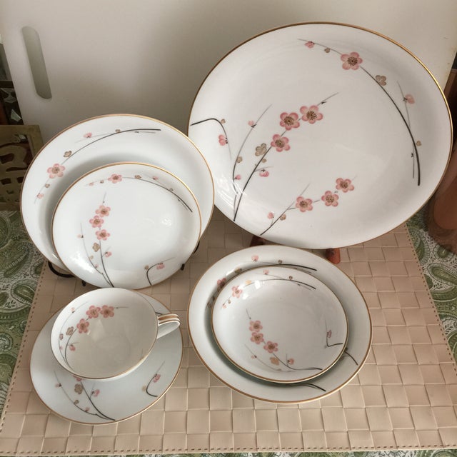 Vintage Noritake Cherry Blossom China Set 62 Pieces Chairish