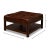 Animal Skin Tufted Leather Ottoman For Sale - Image 7 of 11
