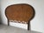 1970s Vintage Coastal Boho-Chic Arched Rattan & Wicker Queen Size Headboard With Woven Diamond Accent For Sale - Image 5 of 13