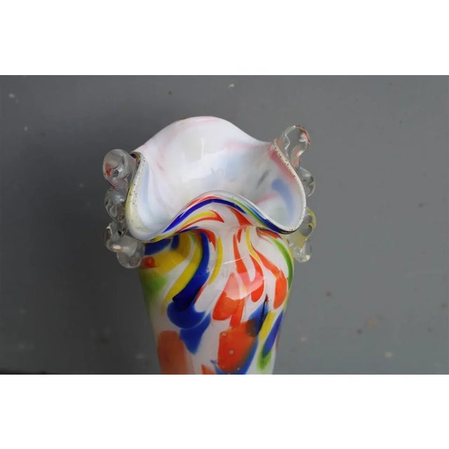Italian Multi Colored Murano Glass Jar, 1960s For Sale - Image 9 of 13