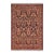Art Nouveau Inspired 1990's Pak-Persian Blue/Rust Wool Rug - 6'0'' X 9'1'' For Sale