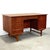 Wood 1950s Danish Teak Executive Desk W/ Rear Shelving For Sale - Image 7 of 12