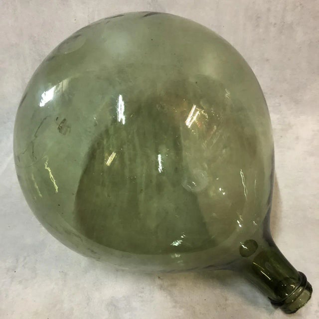 Antique Blown Glass Demijohn For Sale - Image 4 of 10